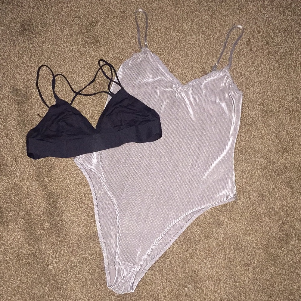 UO Out From Under lot bodysuit and bralette